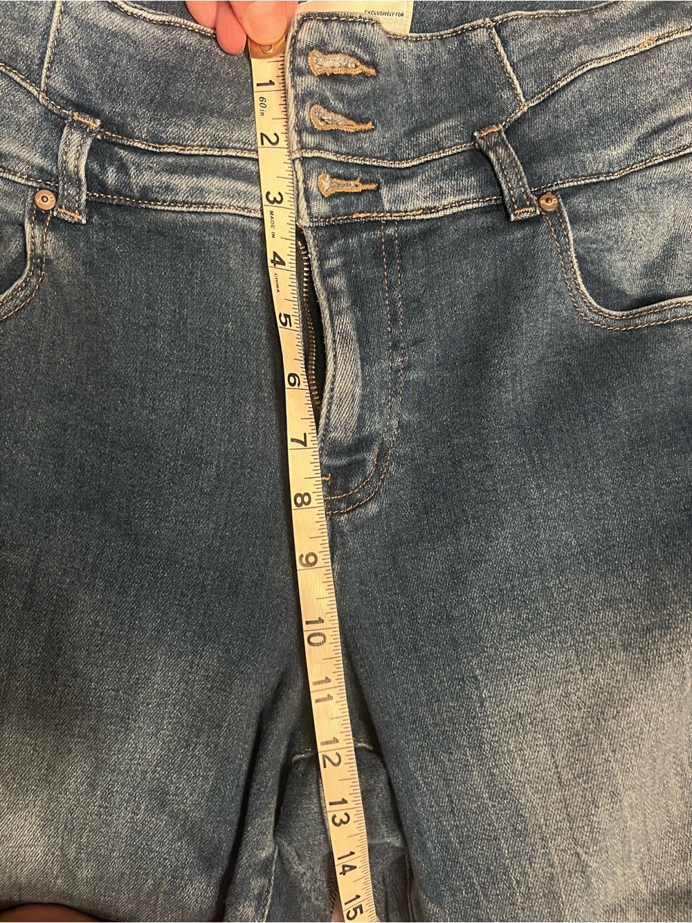 KanCan Dark Blue Distressed Cropped Jeans - Picture 4 of 8